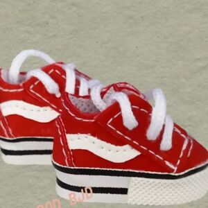 Labubu Tennis Shoes Vans - Red - Brand New